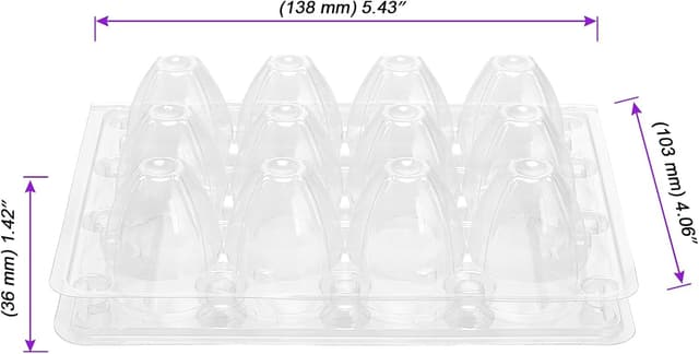 Detalle 2 de HEIYUET Wachteleierbox 80er Set, 12er