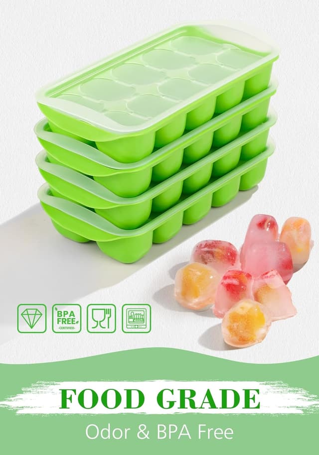 Detalle de DOQAUS ice cube tray kit with 4-pack