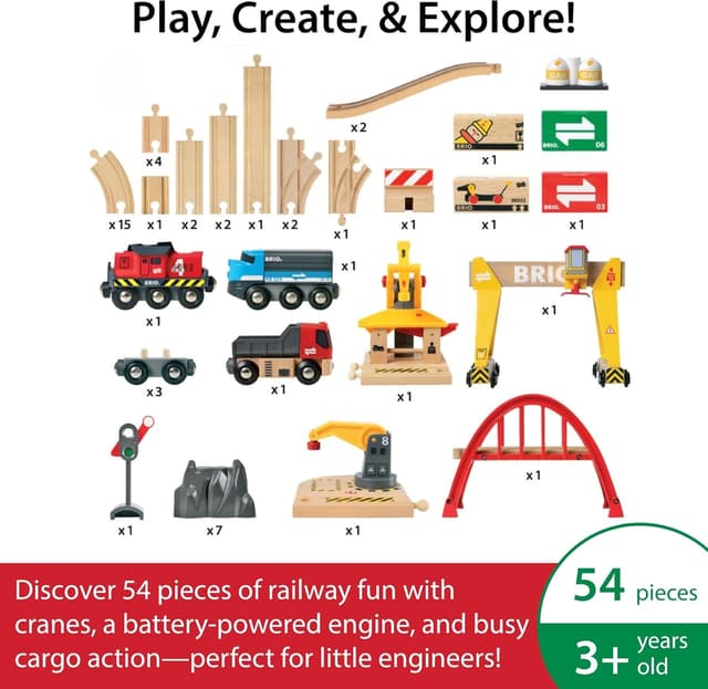 Detalle 1 de BRIO World Cargo Railway Deluxe