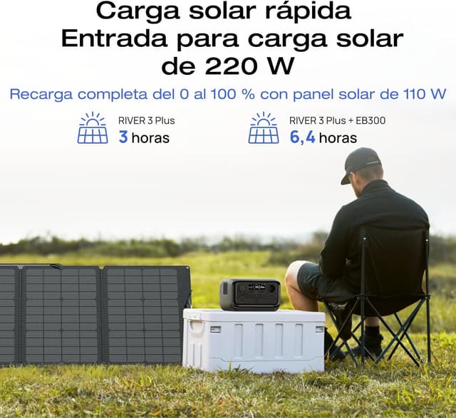 Thumbnail 1 de ECOFLOW RIVER 3 Plus ⚡ Estación portátil y panel solar 110W