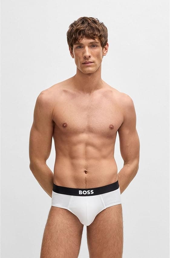 Thumbnail 1 de BOSS HipBr 3P One Brief Hombre L, 100 White ropa interior