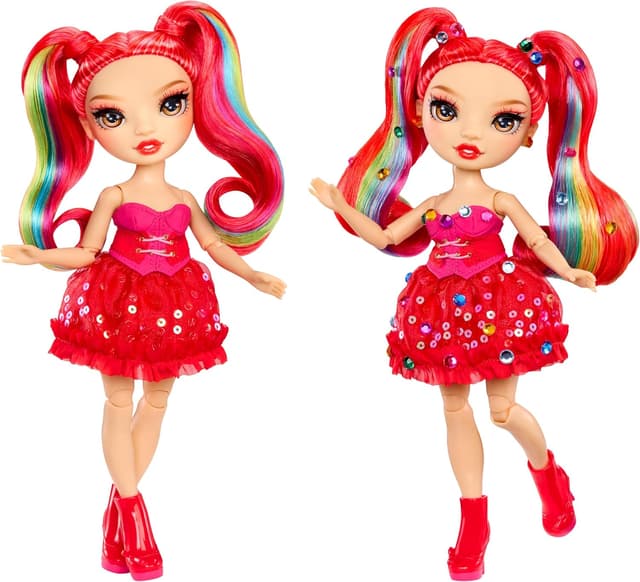 Detalle de Rainbow High Vivienne Rouge Puppe 28 cm