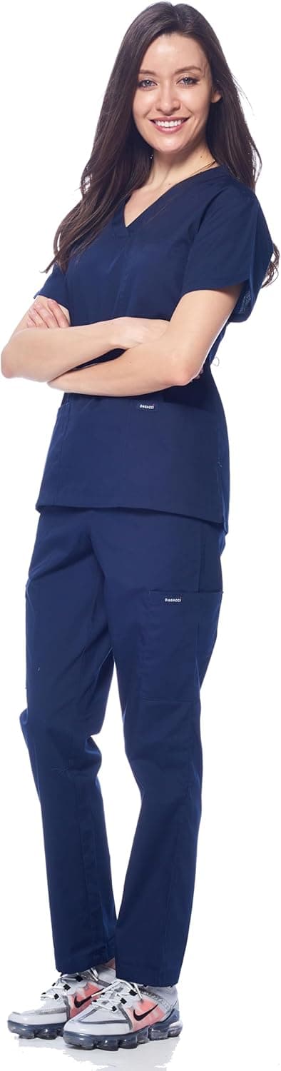 Detalle de Dagacci Scrubs Medical Uniform Set 2-Piece