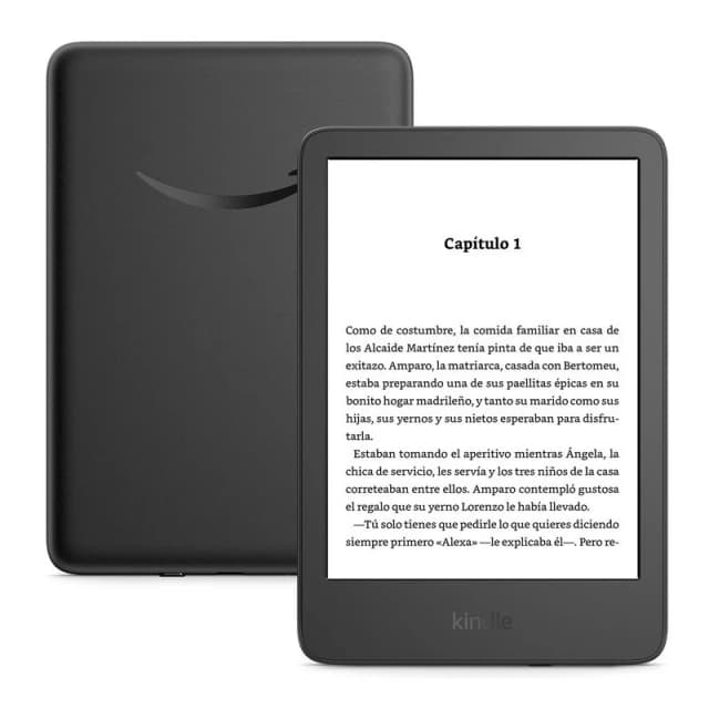 Detalle de Kindle 6" 16 GB con publicidad, negro