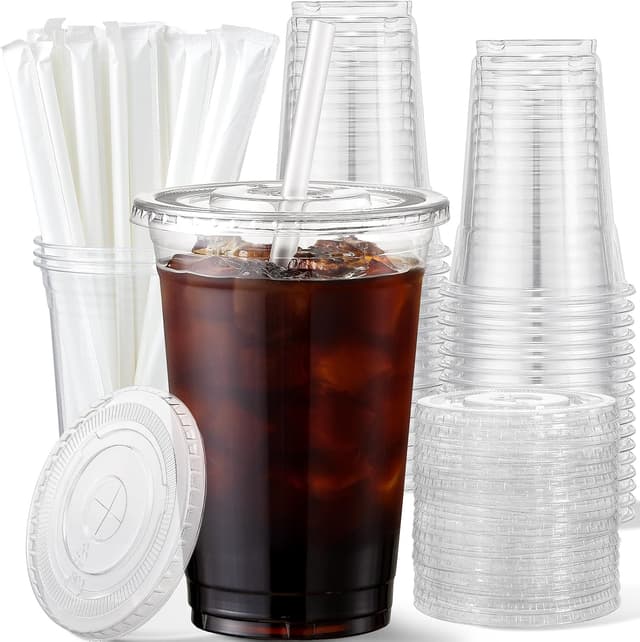 Imagen de AOZITA 16 oz Disposable Clear Cups 50 Pack en OfertitasTOP