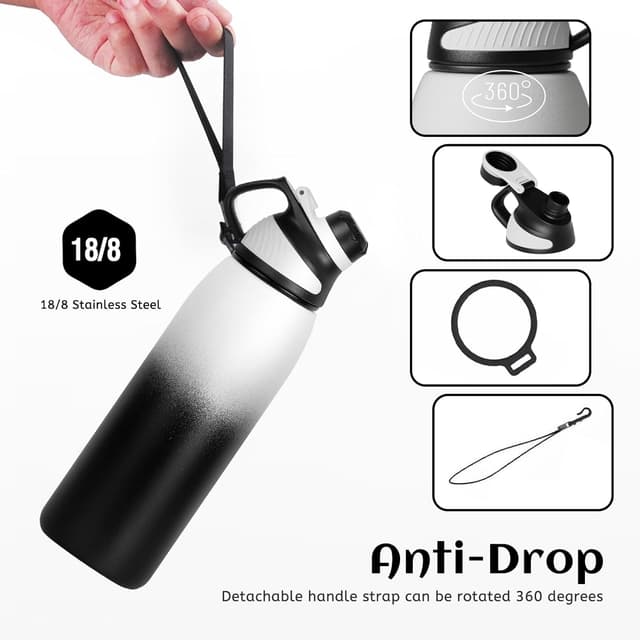 Detalle de Fjbottle Magnetic Lid Vacuum Bottle 1L