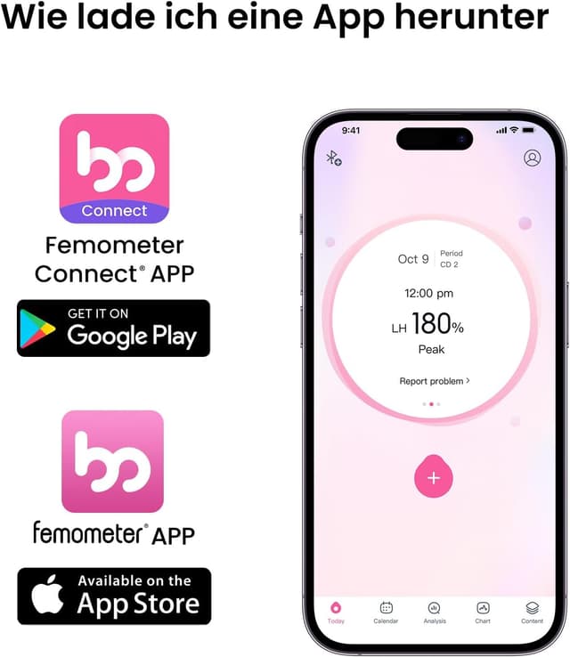 Detalle de Femometer Ovulationstest Set mit 50 Tests