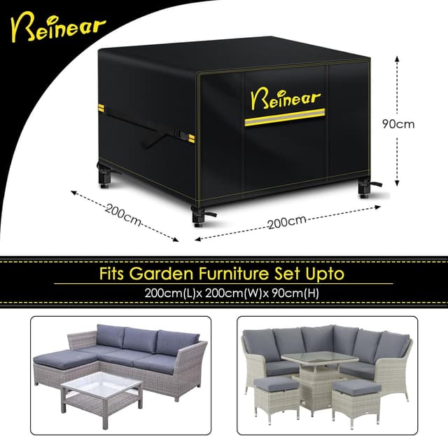 Detalle 2 de Beinear Garden Furniture Cover for Square Set 200x200x90 cm
