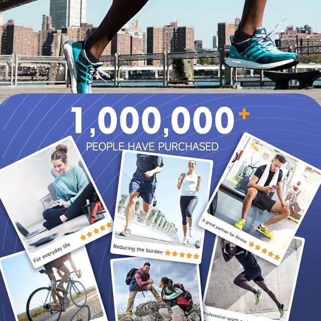 Thumbnail 6 de Benirap Mens Tranier Socks Cushioned Running Socks (6 Pairs) – Breathable Anti-Blister Cotton Ankle Sports Socks