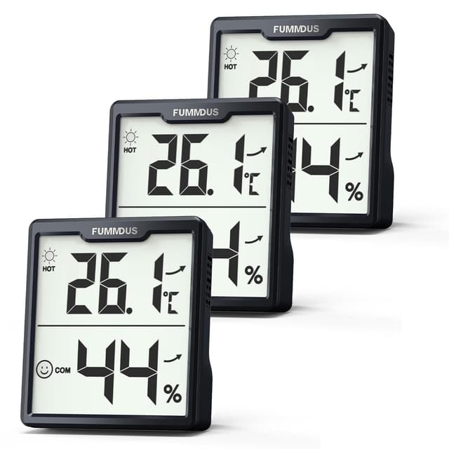 Imagen de FUMMDUS 3 Stück Thermometer Hygrometer -50–70°C en OfertitasTOP