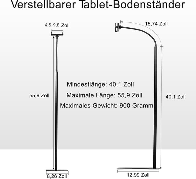 Thumbnail 5 de LanPavilion Tablet-Bodenständer 39,9 cm 🧑