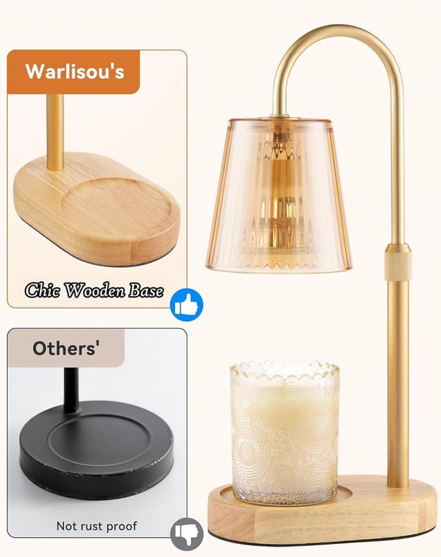 Detalle de Adjustable Candle Warmer Lamp with Timer