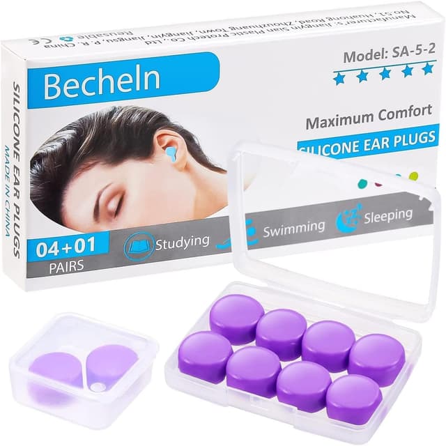 Thumbnail 6 de Becheln Reusable Silicone Ear Plugs (Waterproof) with Noise Cancelling up to 30 dB