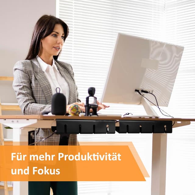 Thumbnail 6 de Stilemo® Kabelkanal Schreibtisch 43x12x10 cm