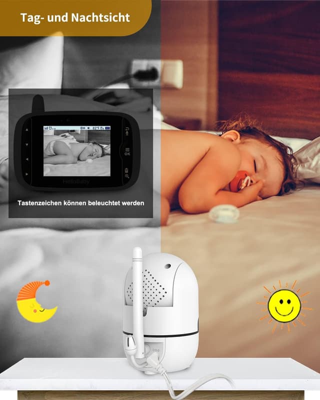 Detalle 2 de HelloBaby Baby Monitor 3.2-inch screen