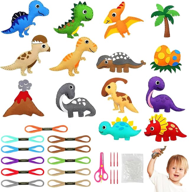 Imagen de Vicloon Kit de costura para niños 14 piezas en OfertitasTOP