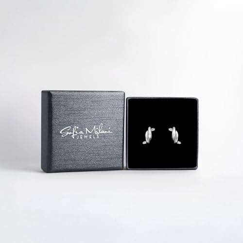 Detalle de Sofia Milani E3042 pendientes en plata de ley