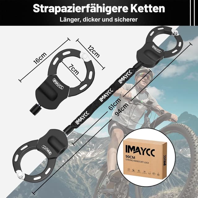 Detalle de E Scooter Schloss mit 94 cm Kette