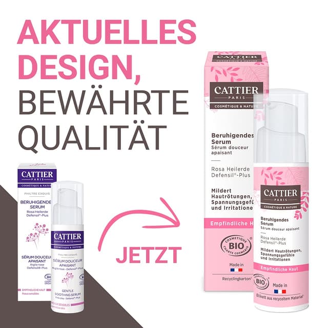Detalle 2 de CATTIER Paris Beruhigendes Serum Rosa Heilerde 30 ml