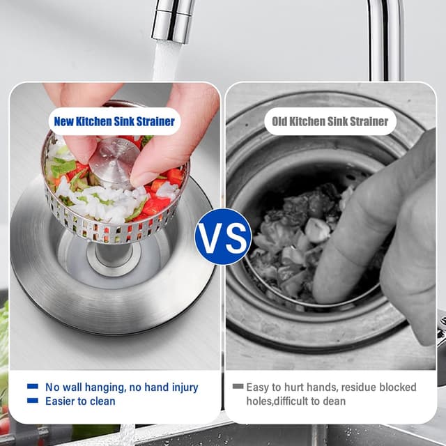 Thumbnail 5 de CVIUYO 304 Pop Up Sink Strainer 90mm