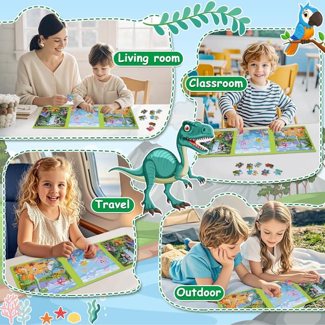 Thumbnail 4 de Dikence Magnetic Puzzles Travel Game 20pcs