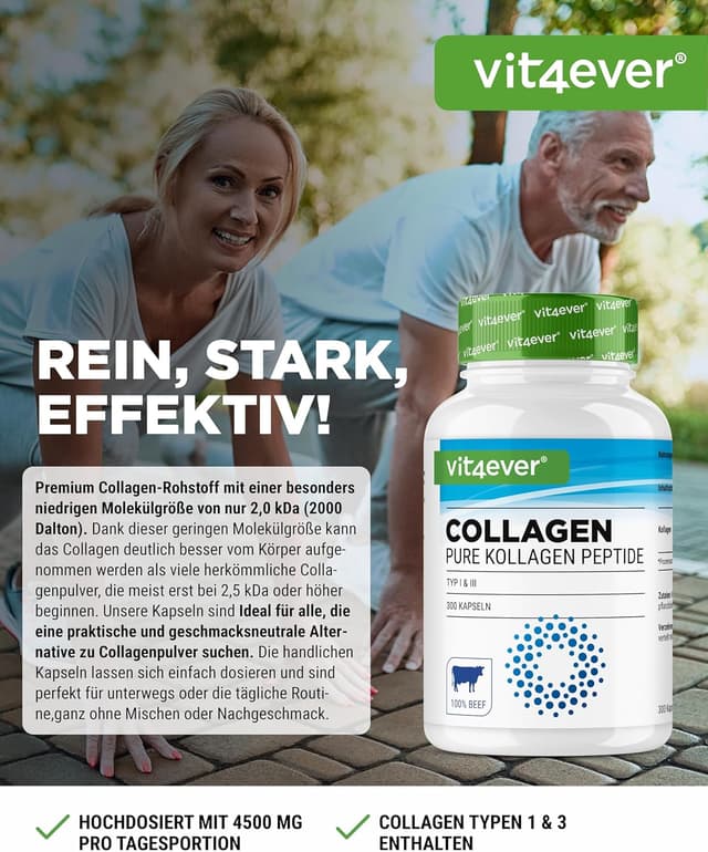 Detalle 2 de vit4ever Collagen 300 Kapseln Hochdosiert