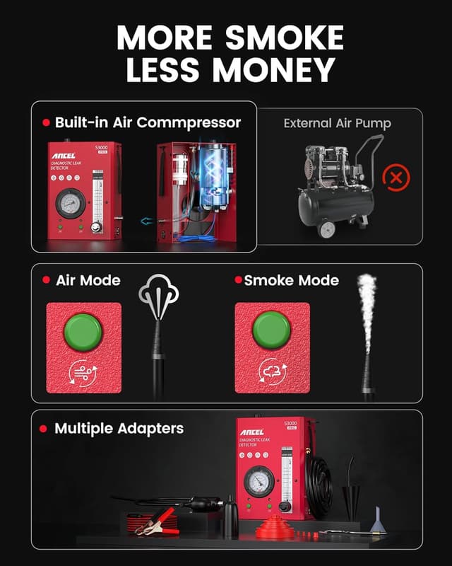 Thumbnail 5 de ANCEL S3000 PRO Smoke Machine 23pcs kit