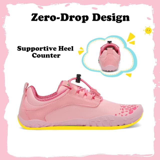 Detalle de SAGUARO Scarpe Barefoot Bambini da Trail Running a Piedi Nudi (GR.24-36) per uso quotidiano, asilo e parco