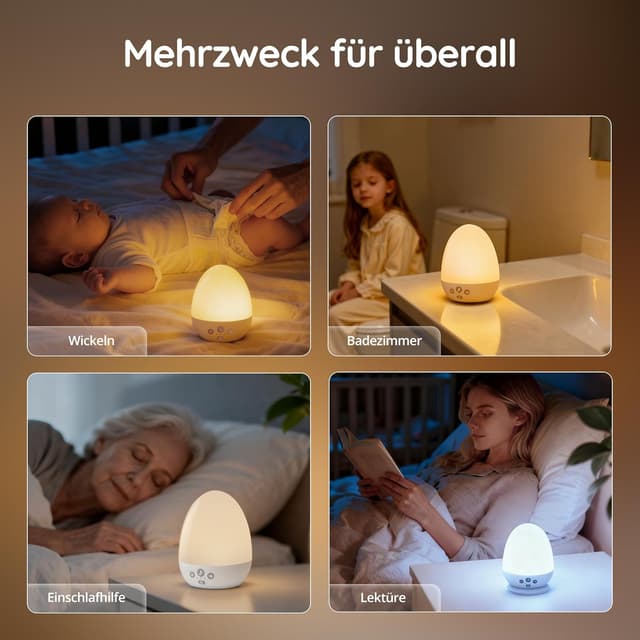 Thumbnail 6 de JolyWell Nachtlicht mit White Noise 18 Arten