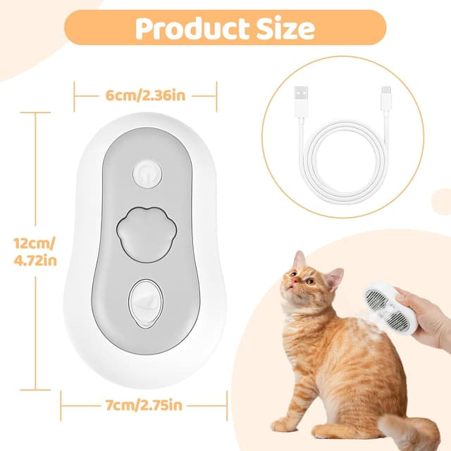 Thumbnail 6 de Nepfaivy Cat Steam Brush for Grooming