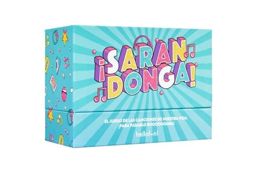 Detalle de Hellofun! Sarandonga: juego de música y risas para cantar, bailar y tararear (4-12 jugadores, 14+)