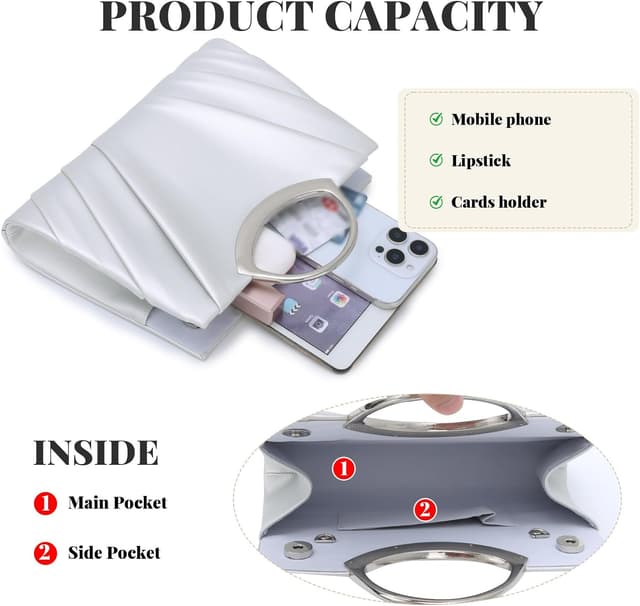 Thumbnail 4 de EVEOUT Clutch Kunstleder 25 cm