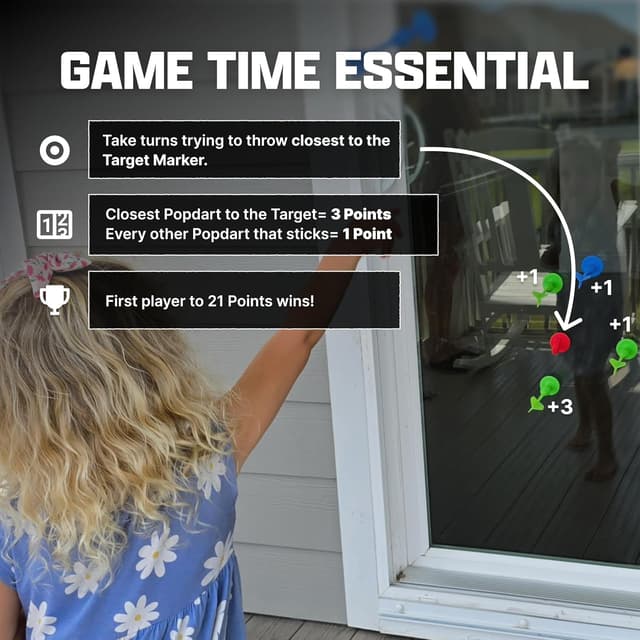 Thumbnail 3 de Popdarts Rookie Pack suction cup dart game