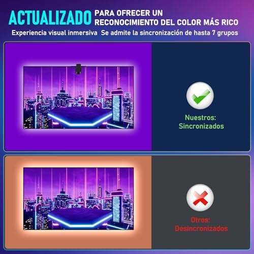 Detalle 1 de Diyife Tira LED TV 4m para 50-60