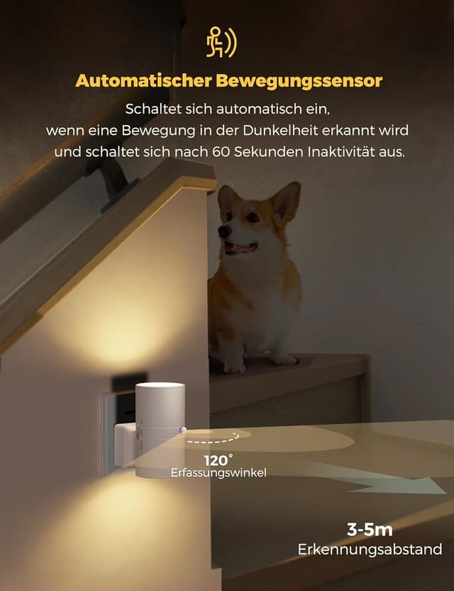 Detalle de LOHAS-LED Bewegungsmelder Nachtlicht 3000K