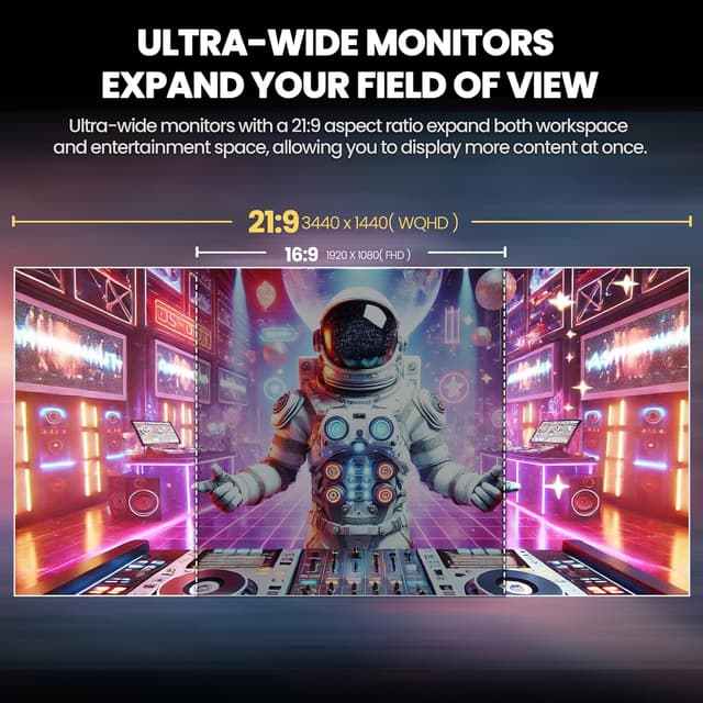 Thumbnail 6 de CRUA 34" Curved Gaming Monitor