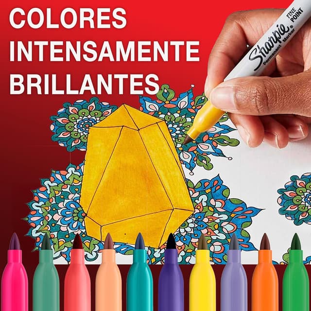 Thumbnail 2 de Sharpie rotuladores permanentes punta fina verde 12