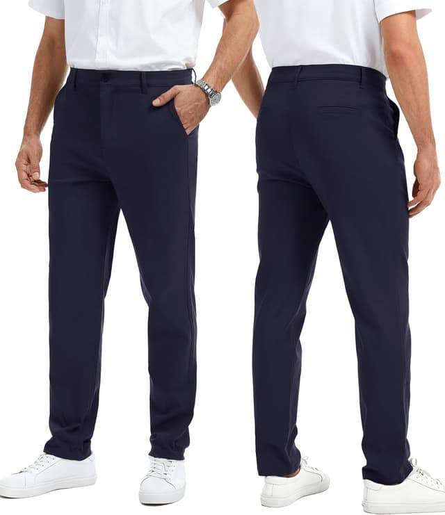 Detalle 2 de YYIDATON Herren-Chino Slim Fit Super Stretch