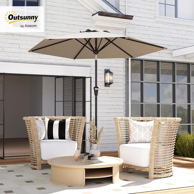 Detalle 2 de Outsunny Sombrilla Terraza Ø230 cm