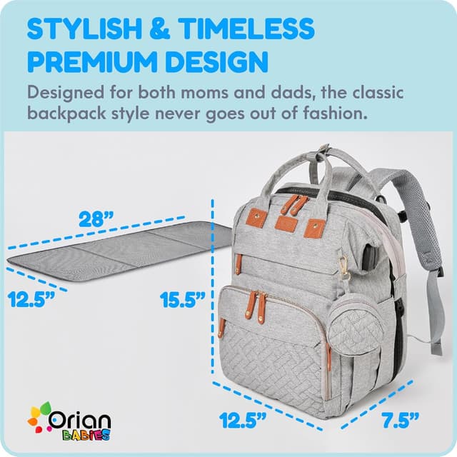 Detalle 2 de Orian Diaper Backpack 24L