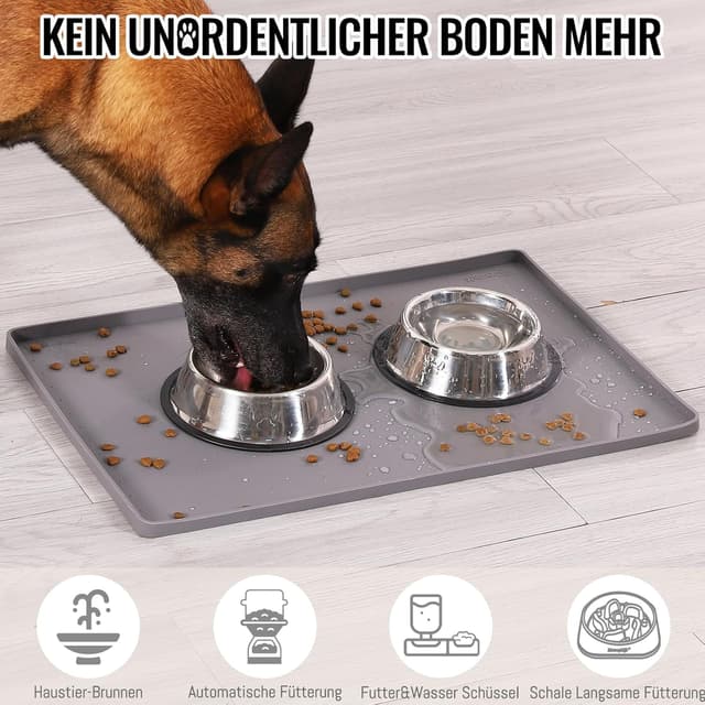 Thumbnail 3 de MateeyLife Silikon Napfunterlage 56x36cm 🐾