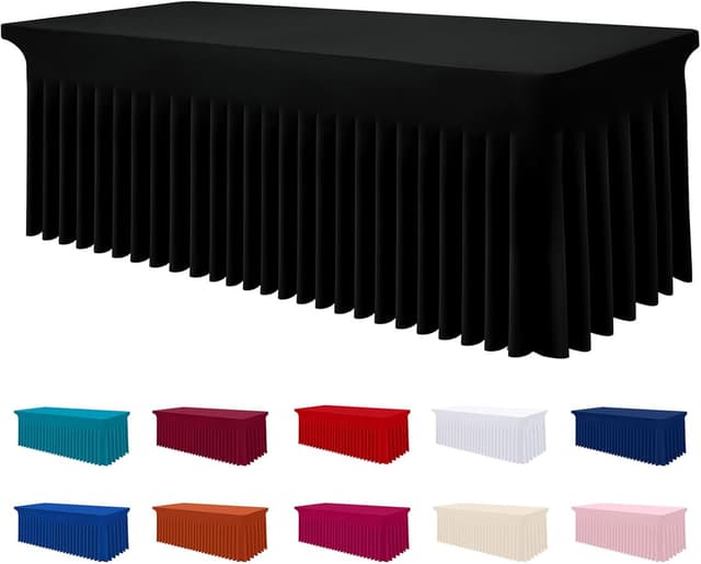 Imagen de Smiry Spandex Tablecloth 72" for 6FT Tables 📋 en OfertitasTOP