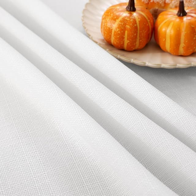 Thumbnail 6 de smiry Leinenoptik Tischdecke mit Lotuseffekt, abwaschbar, eckig 140 x 180 cm (weiß)