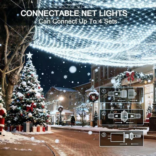 Detalle de yowin 2 Ghirlanda rete luminosa 200 LED