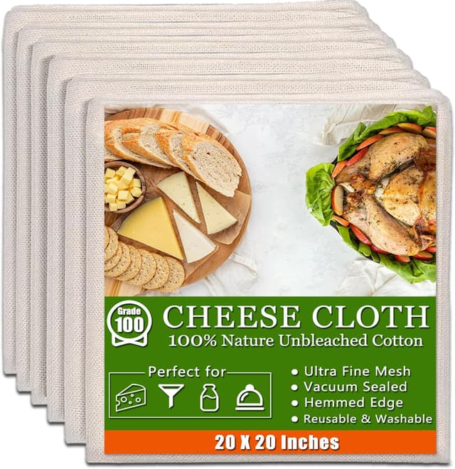Imagen de 6 Pcs Cheese Cloths 20x20 🧀 en OfertitasTOP