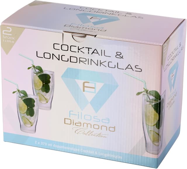 Thumbnail 2 de Feelino: 2 Copas XXL de Cóctel 370 ml Doble Pared 🍹