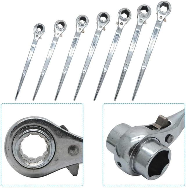 Thumbnail 4 de 19-24mm Scaffold Spanner Ratcheting Socket Wrench