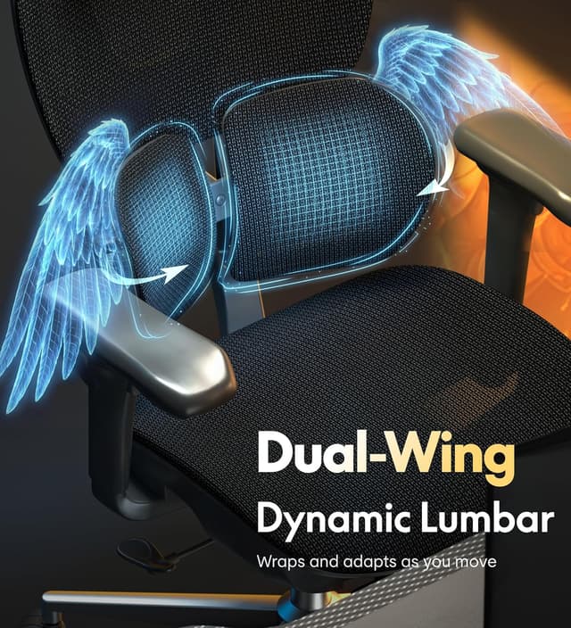 Thumbnail 3 de FLEXISPOT C5 Silla ergonómica con respaldo lumbar