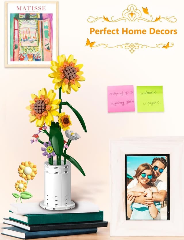 Thumbnail 6 de AMSHINE Sonnenblumen Baustein Set 🌻