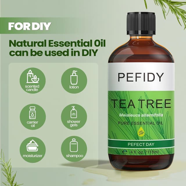 Detalle de PEFIDY Tea Tree Olio Essenziale 118 ml